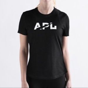 APL Black Crew Neck Cotton T-shirt Size XS